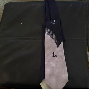 Elegant Navy and Pink Tie